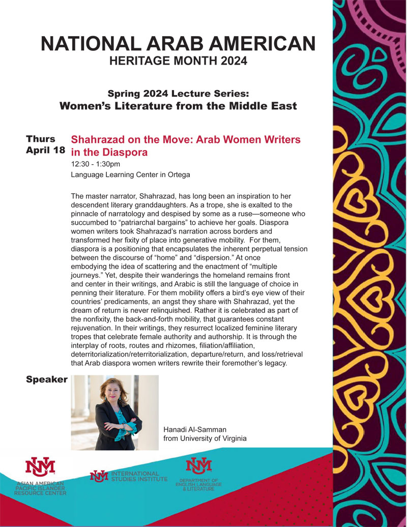 Shahrazad on the Move: Arab Women Writers in the Diaspora